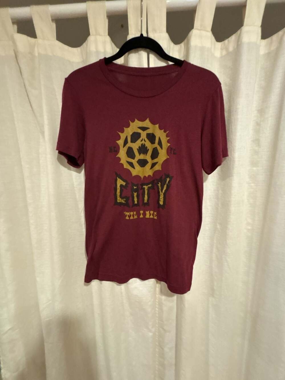 Detroit City FC 'City 'Til I Die' Maroon Youth Graphic T-Shirt